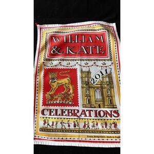 Emma Bridgewater 2011 Royal Wedding Tea Towel William & Kate  17x24
